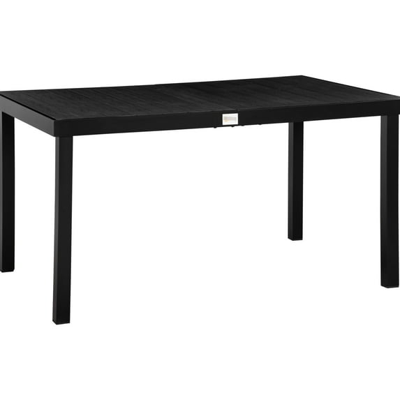 Rectangular 6-Person Outdoor Dining Table / Won't Scratch Patio Floors