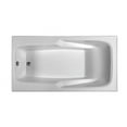 thumbnail image 1 of Rectangular 70 x 36 in. Whirlpool Bathtub With End Drain- Biscuit Finish, 1 of 1