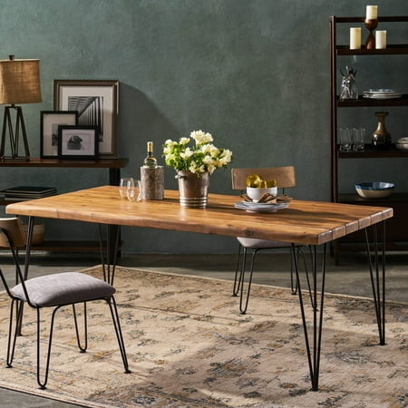 Rectangular Acacia Wood Table | For Indoor and Outdoor Social Events | Long - lasting and Water - resistant
