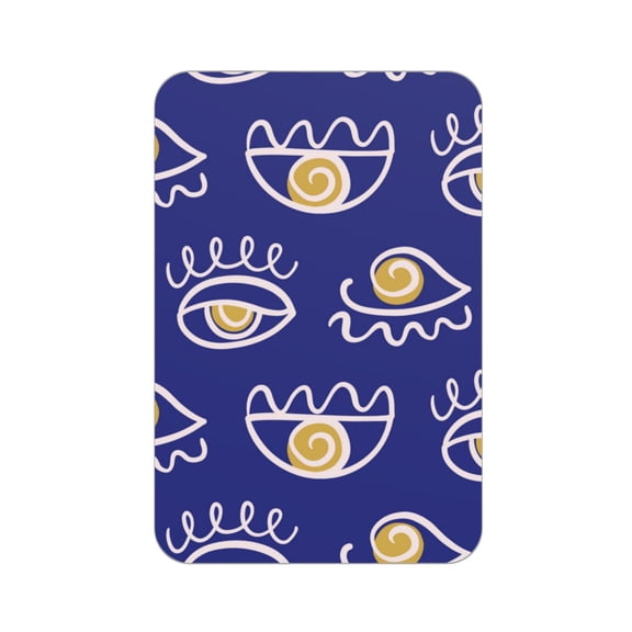 Rectangular Acrylic Fridge Magnet, Refrigerator Magnet with Strong Soft Magnetic Back for Office Lockers, Microwaves, Home, Evil Eye Ethnic Eye Symbols