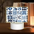 thumbnail image 1 of Rectangular Acrylic Lamp 5.9in×5.9in Luminous Lamp Bedside Lamp Soft And Not Dazzling 3 Kinds Of Light For Bookshelf Desk Nightstand Aliceblue Geometric Patterns_2, 1 of 8