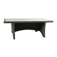 thumbnail image 1 of Rectangular Aluminum Framed Dining Table with Rattan Covering, Gray, 1 of 5