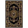 thumbnail image 1 of Traditional Rug - Naples Wool Pile -Black-Color:Black,Design:Traditional,Shape:Medium Rectangle,Size:5' x 8', 1 of 3