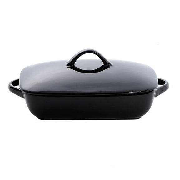 Rectangular Bakeware Dish with Lid, Casserole Dish, Ceramic Bakeware with Cover, Baking Pan for Lasagne, Pie, Casserole and Tapas