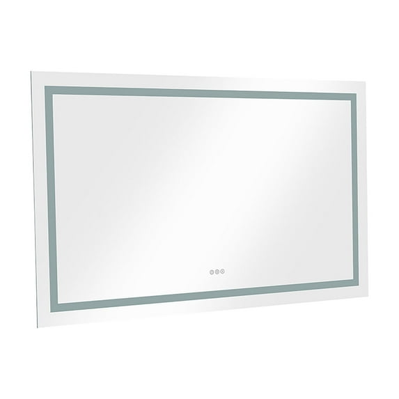 Rectangular Bathroom Mirror Wall Mirror With 3 Color Lights 72x30 Inch Bathroom VanityMirror Farmhouse Aluminium Mirror