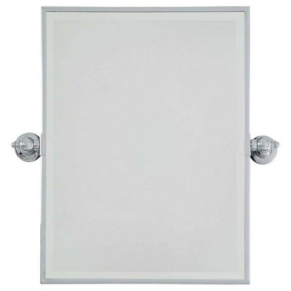 1440-77-Minka Lavery-Rectangular Beveled Mirror in Traditional Style - 24 inches tall by 18 inches wide-Chrome Finish