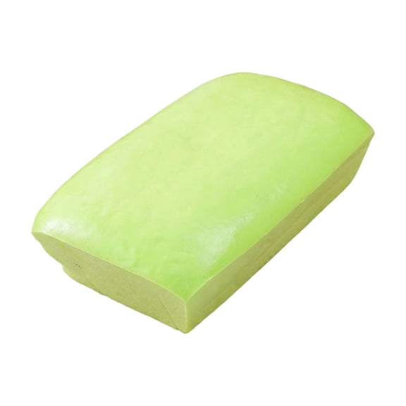 Rectangular Bread Slow Rising Squeeze Fidget, Realistic Food Stress Reliever with Sticky Hand Grip, Soft Pastry Hand Tool for Anxiety Relief and Focus,Green