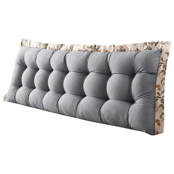 Rectangular Breathable Bed Reading Bolster Pillow With Strap, Adult Headboard Support Cushion 80x45