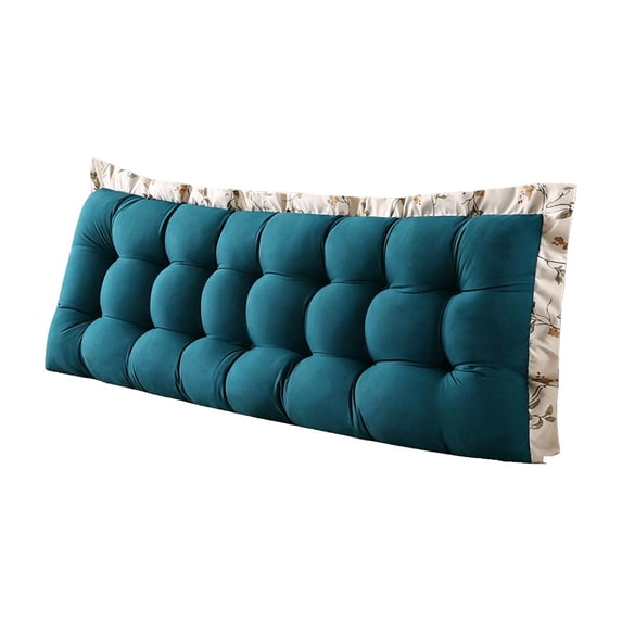 Rectangular Breathable Bed Reading Bolster Pillow With Strap, Adult Headboard Support Cushion 80x45