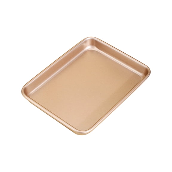 Rectangular Cake Tray Carbon Steel Nonstick Coating Safe Rounded Corners Pan