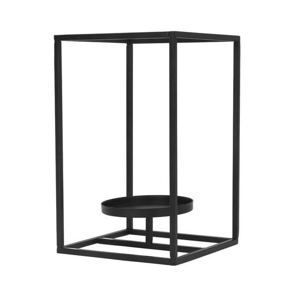 Rectangular Candle Holder Hand Crafted Iron Geometric Hurricane Candle Holder For Office TV Cabinet