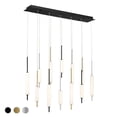 thumbnail image 1 of Rectangular Chandelier 12 Light-Antique Brass/Black Finish Bailey Street Home 79-Bel-4186826, 1 of 2