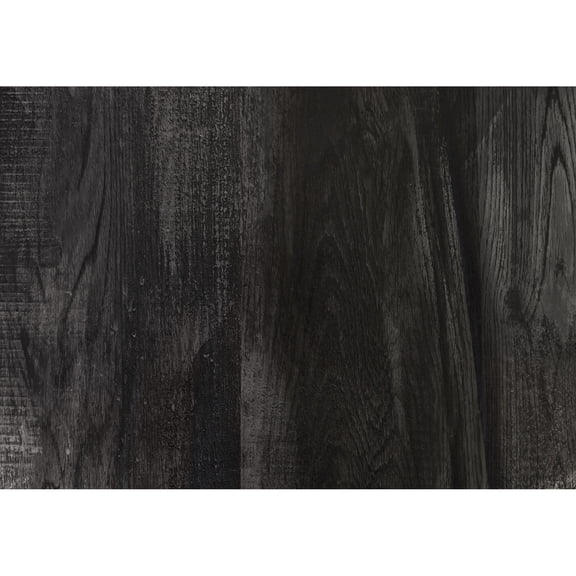 Rectangular Coffee Table 48"l Black - Modern For Living Room With Fixed Shelf And Metal Legs, Laminate Surface Area