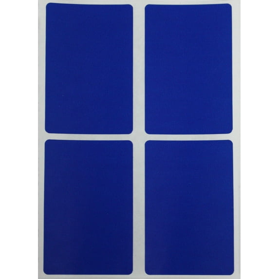 Rectangular Color Coding Labels Stickers in Blue 3x2-200 Pack by Royal Green