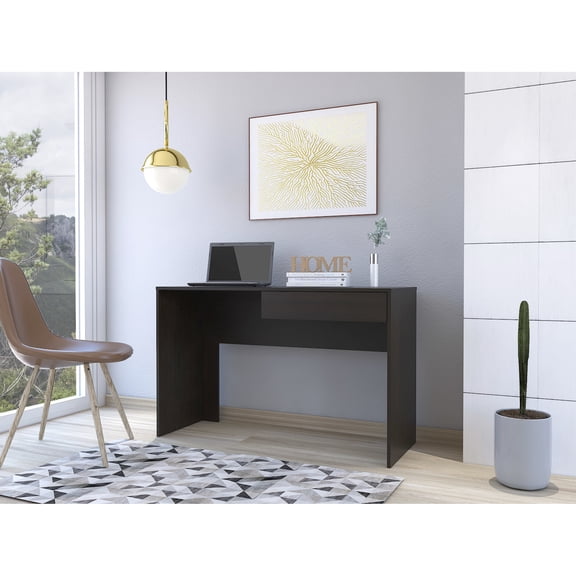 Rectangular Computer Desk | Used for Daily Computer Tasks | Particle Board as Main Material | Stores Items in a Large Drawer