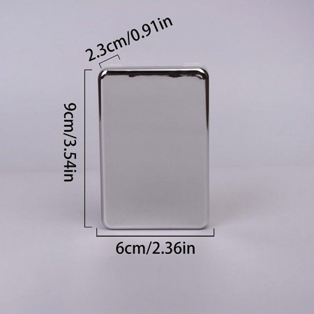 Rectangular Contact Lens Case with Mirror Surface - Includes Two Small Containers for Convenient and Safe Storage of Your Contact Lenses