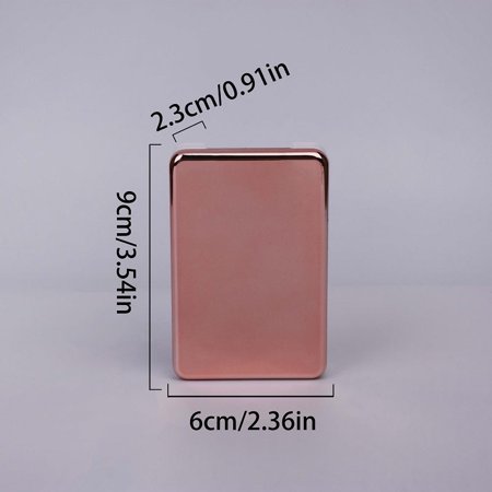 Rectangular Contact Lens Case with Mirror Surface - Includes Two Small Containers for Convenient and Safe Storage of Your Contact Lenses