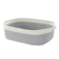 thumbnail image 1 of Rectangular Cotton Rope Storage Basket Toy Storage Basket Bathroom Storage Basket, C, 1 of 4