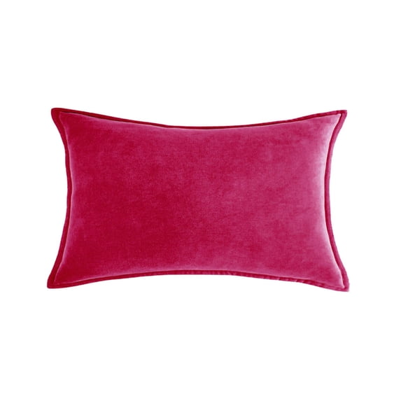 Rectangular Cotton Velvet Pillowcases Pack of 2 Solid Colors (With/Without Inserts) (Double Sided)