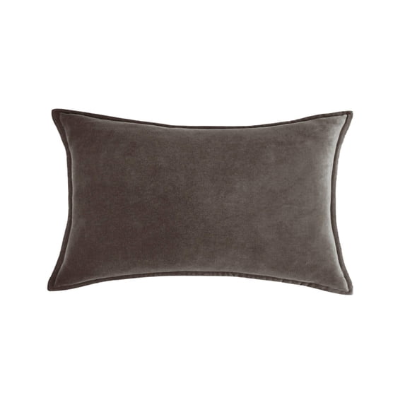 Rectangular Cotton Velvet Pillowcases Pack of 2 Solid Colors (With/Without Inserts) (Double Sided)
