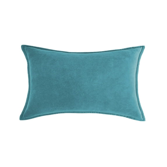 Rectangular Cotton Velvet Pillowcases Pack of 2 Solid Colors (With/Without Inserts) (Double Sided)