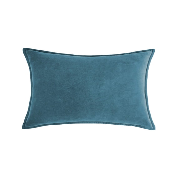 Rectangular Cotton Velvet Pillowcases Pack of 2 Solid Colors (With/Without Inserts) (Double Sided)