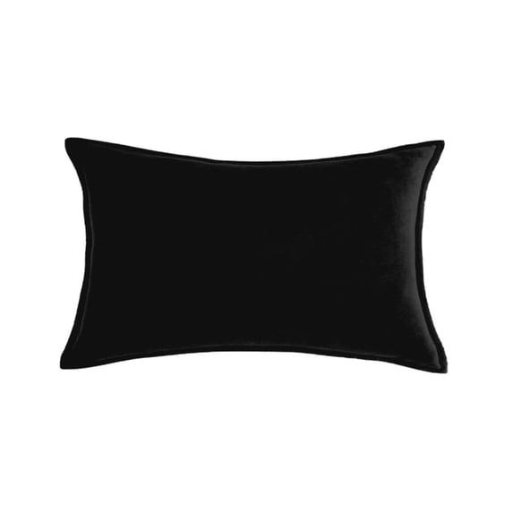 Rectangular Cotton Velvet Pillowcases Pack of 2 Solid Colors (With/Without Inserts) (Double Sided)
