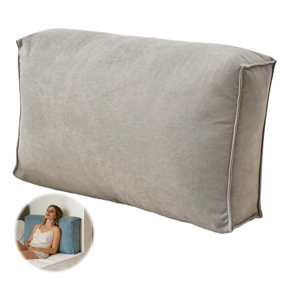 Rectangular Couch Back Cushion Pillow, Lumbar Support Pillow for Sofa Bed, 27.6x17.7 Inch Decorative Throw Pillow with Removable Cover, High-Resilience Cotton Fill