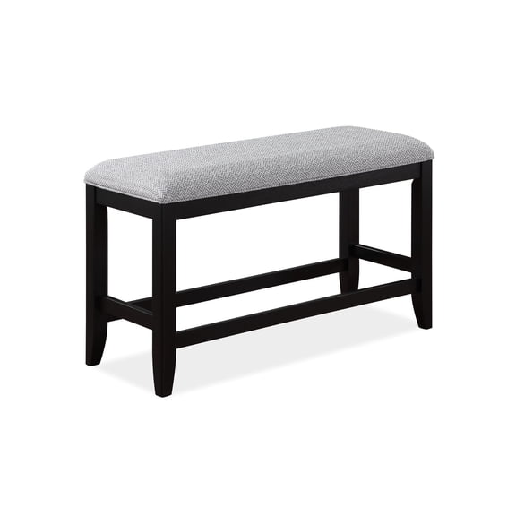 Rectangular Counter-Height Bench | Used at Counter-Height Table | Wood & Fabric Construction | Adds Function & Style to Space