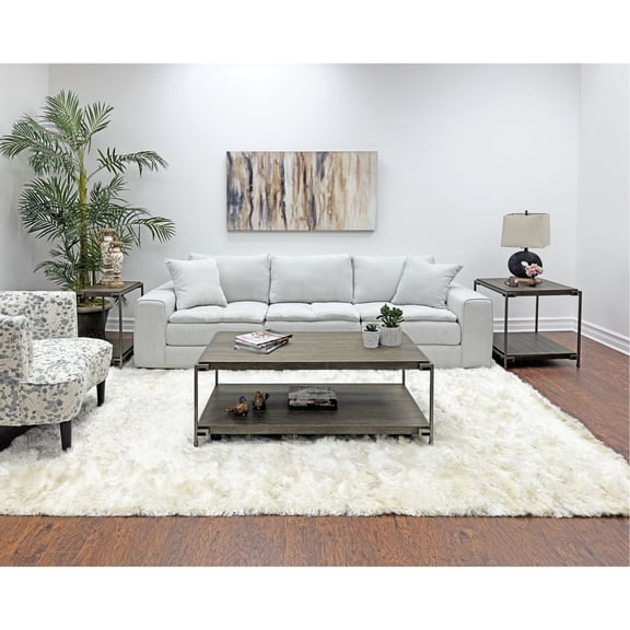 Rectangular Design, Aged Finish / Improve Living Room Function with 3 - Piece Ensemble