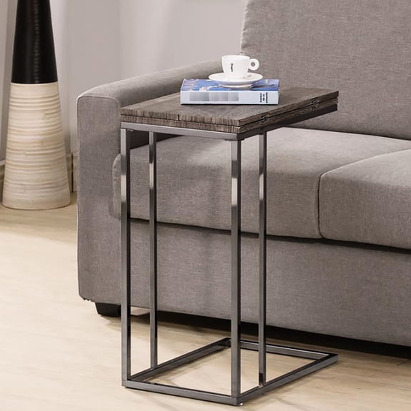 Rectangular Desk Shape - Expandable Table for Space Flexibility - In Home Living Areas - Contributes to Industrial Aesthetic