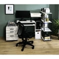 thumbnail image 1 of Rectangular Desk with Keyboard Tray - Metal Material - Student Desk - Adequate Floor Clearance, 1 of 4