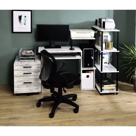 Rectangular Desk with Keyboard Tray - Metal Material - Student Desk - Adequate Floor Clearance