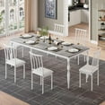 thumbnail image 1 of Rectangular Dining Table for 6, 71 Inch Rustic Farmhouse Kitchen Table with Large Tabletop, Long Wooden Dining Room Table with Heavy Duty Legs, Dinette and Dinner Desk for Party, Big Family, 1 of 7