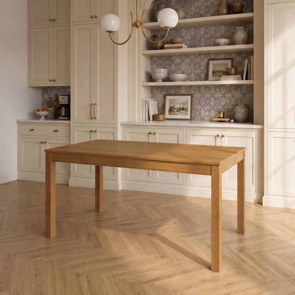 Rectangular Dining Table (60in / 1524mm), Pecan