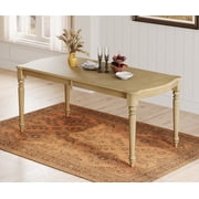 Rectangular Dining Table for 6 8, Solid Wood Table with Signature Gourd Legs for Kitchen & Living Room, 70 Inch, Oak