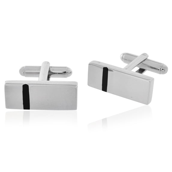 Rectangular Divide Cufflinks