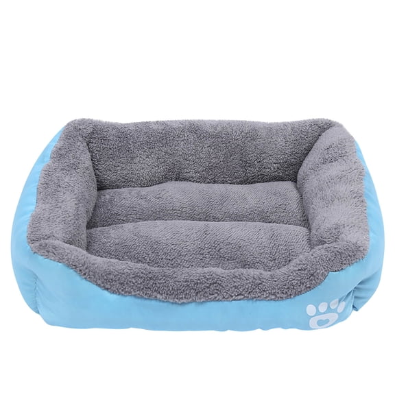 Rectangular Dog Cat Beds Mattress Washable Pads Room, Soft Winter Warm Plush Sleeping Pet Fleece Bed Mat for Small Doggy Kitten, Anti-Slip Waterproof Bottom