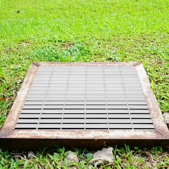 Rectangular Driveway Drain Cover Steel Grate Class Channel 60*60*3cm for Parking Lots, Parks, Gutters