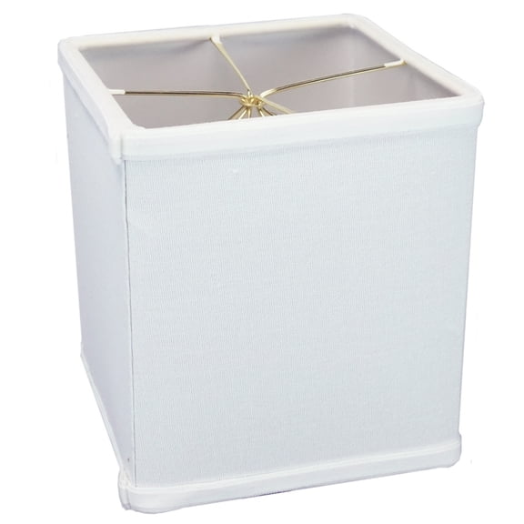 Rectangular Drum Lampshade (6x6) (6x6) x 7 White CLIP ON