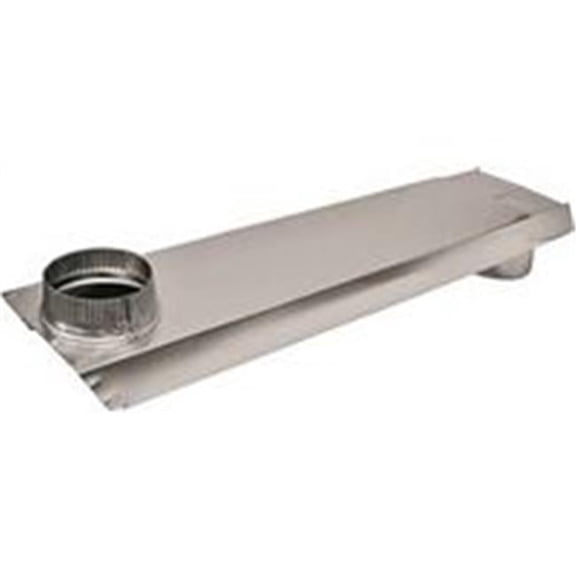 Rectangular Dryer Vent Duct, 90 deg, 6 x 2 in. - Aluminum