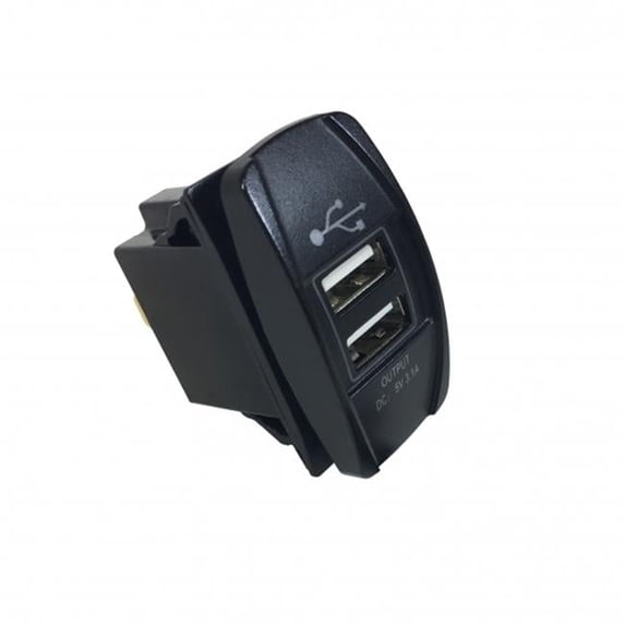Rectangular Dual USB Port