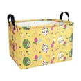 thumbnail image 1 of Rectangular Easter Basket, Empty Easter Basket for Gift, Toy, Easter Gift Storage Basket, Storage Organizer Bin Box, Spring Easter Room Decor, Yellow Egg, 1 of 7