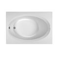 thumbnail image 1 of Rectangular End Drain Air Bath, White - 59.75 x 41.5 x 18.75 in., 1 of 1