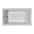 thumbnail image 1 of Rectangular End Drain Air Bath, White - 72 x 42 x 19.75 in., 1 of 1
