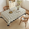 thumbnail image 1 of Rectangular Farmhouse Checkered Cotton Tablecloth - Washable Dustproof Wrinkle-Resistant Stain-Resistant Fade-Resistant for Indoor Outdoor Dining Restaurant, Long-Lasting Stylish Fabric, 47*31in, D, 1 of 6