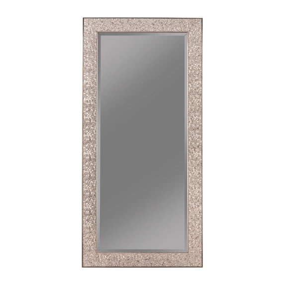 Rollins 32 x 66 Inch Rectangular Wall Mirror Silver