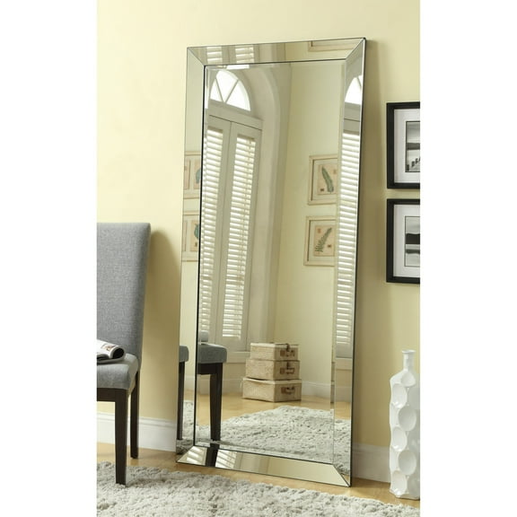 Rectangular Floor Mirror Silver