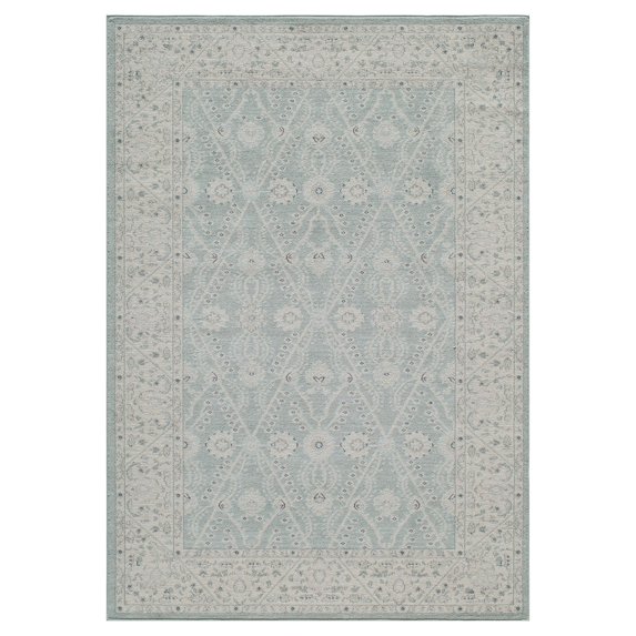 Rectangular Floor Runner Rug in Blue