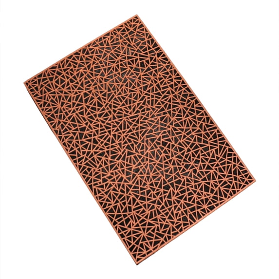 Rectangular Flower PVC Placemat, Elegant Floral Table Decor, Washable PVC Placemat Set for Daily Use and Party Decorations